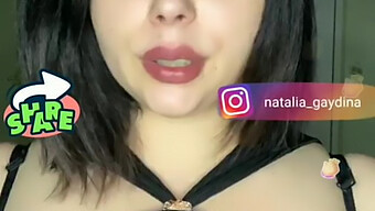 Russian Woman With Big Natural Tits Shakes Them For The Camera