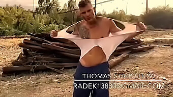 Thomas.J Undressing In A Sensual Performance