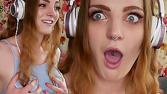 Emily Mayers' Und Carly Rae Summers' Reaktionen Auf Hardcore Britisches Amateur-Sexvideo