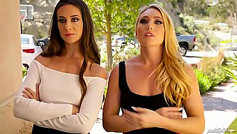 Twee Blonde Sletten Verlangen Naar Een Baan - Aj Applegate En Cassidy Klein